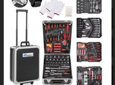 Executive Anthracite Black Case Box Trolley Set 949 Piece Tool Box Tool