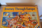 Vintage journey through europe board game