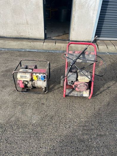 Power washer and generator