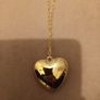 Gold costume heart necklace Image 2