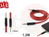 3.5mm Male to Male Stereo Audio Jack AUX Cable for iPhone 5 iPod MP3 120cm Red