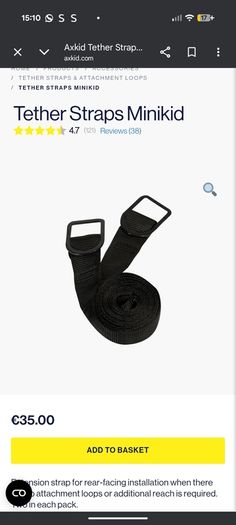 Axkid mini kid extra straps
