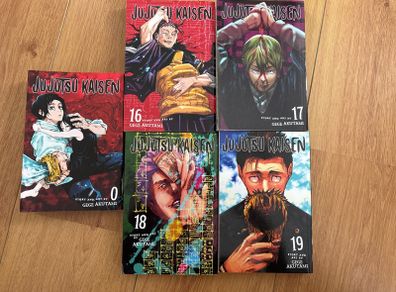 Jujutsu kaisen manga vol0 and 16-19