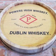 Barrel Lid Sign Powers Whiskey HS6