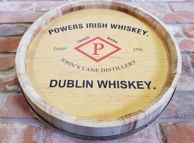 Barrel Lid Sign Powers Whiskey HS6