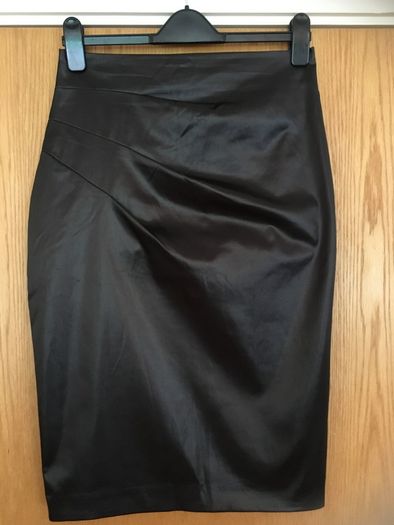 RI Satin Pencil Skirt 12  with Booty Panel