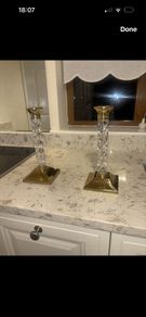 Waterford Crystal Large Candlesticks