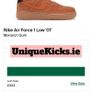 Premium Nike Air Force 1 Low Orange Denim Suede Gum Image 5
