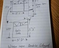 Pvc  door porch c/w windows and poly roof