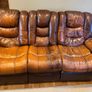 FREE 3-Seater Reclining Leather Sofa Image 4