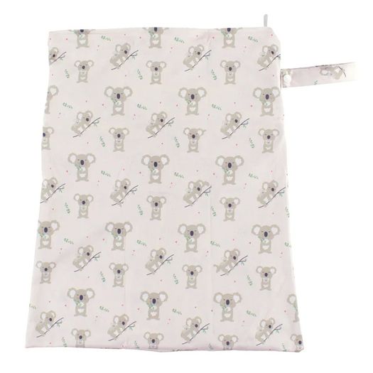 Koala Double Wet Bag Baby Infant Waterproof Diapers Nappies 30cmx50cm Portable