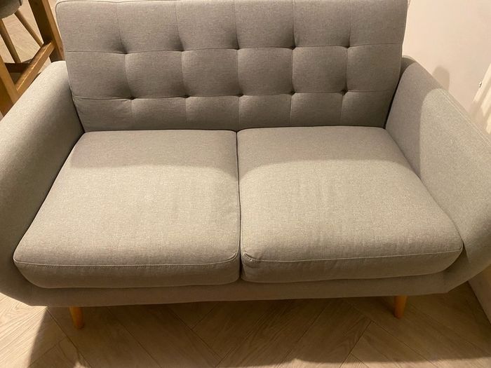 2 Seater Light Grey