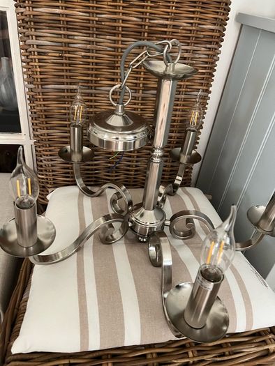 Silver chandelier