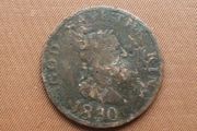 1830 Isle of Man McTurk Copper Penny Token 'God Save The King'
