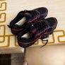Black & Red Flame Bubble Sole Streetwear Trainers Image 3