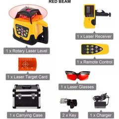 360 Rotary Laser Level Self-Leveling 300m Vertical Horizontal Scanning Professional Powerful Measurement Construction Tool