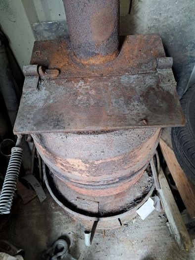 homemade stove suit shed