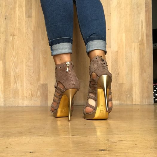 Dune 'Black Sand' Taupe Heels