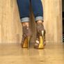 Dune 'Black Sand' Taupe Heels Image 3