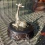 Sterling silver giraffe on Zimbabwean wood, by Patrick Mavros, D18 post 8e Image 8