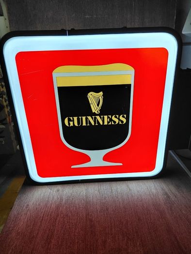 Guinness illuminated wall sign