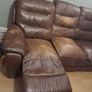 3 seater leather recliner need gone tonight 2 apr Image 3