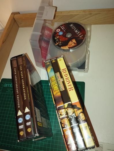 DVD Box Sets 15e each Roswell, Roots & John Wayne Collection