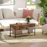 Lift-Top Coffee Table, with Storage - Rustic Brown Image 8