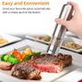 Electric Salt and Pepper Mill Set, Battery Operated, Ceramic Grinding Blade, Automatic Stainless Steel Grinders Shakers with LED Light and Adjustable Coarseness (FREE POSTAGE) Image 6