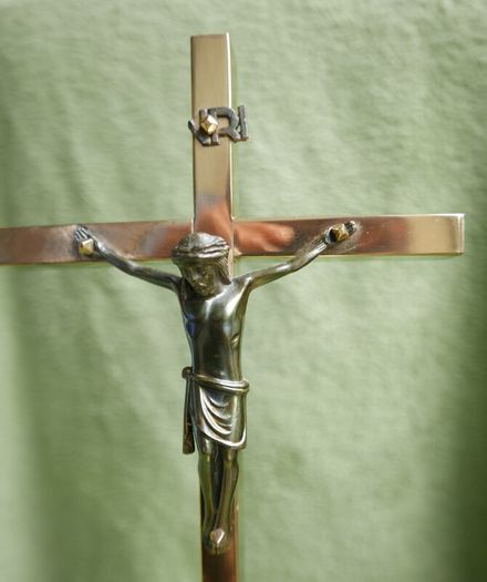 Vintage 13" Brass Crucifix