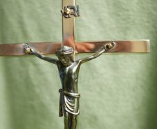 Vintage 13" Brass Crucifix