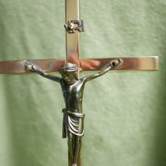 Vintage 13" Brass Crucifix