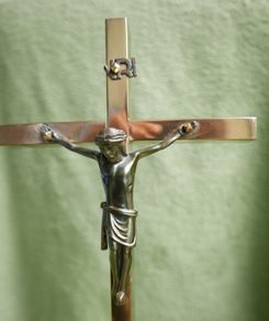 Vintage 13" Brass Crucifix
