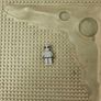 Rare Lego moon baseplate with alien minifig Image 2