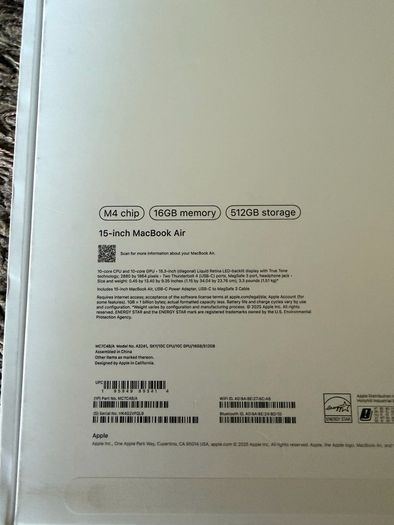 MacBook Air M4 512Gb sky blue