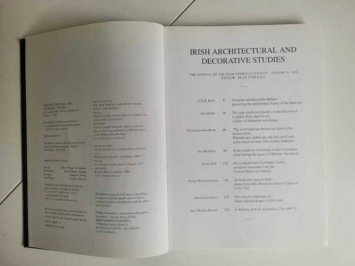 Irish Architectural and Decorative Studies Vol. II 1999, Irish Georgian Society, Good Condition