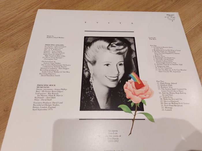 Andrew Lloyd Weber & Tim Rice - Julie Covington - Evita - Double Record Set
