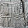 Thomas Burberry Womens Plaid Wool Coat Peacoat Check Jacket Double Breasted UK M Image 3