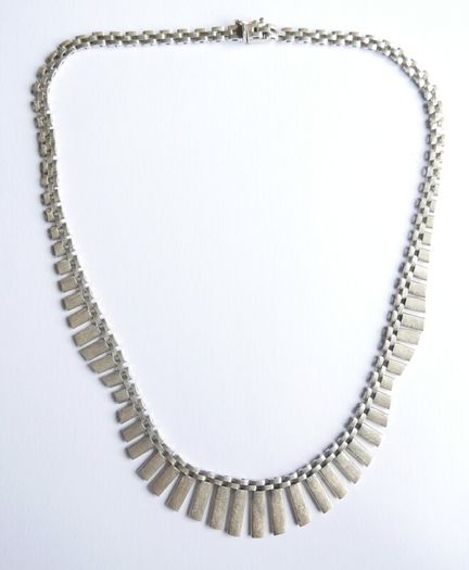 Vintage Cascading Necklace hallmarked 925 Sterling Silver length 17,5"  - 25,1g