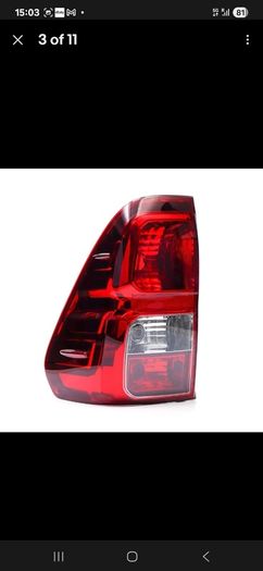 hilux hi-lux rear lights 2016 onwards