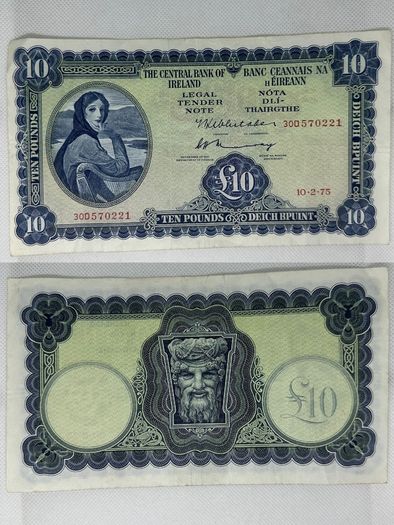 Irish Bank Note - Lady Lavery - 2 Available