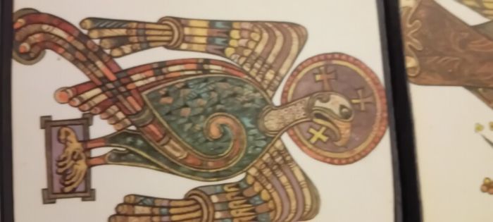 Set Of Four Vintage Book Of Kells Plaques