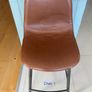 Retro Cognac Counter Bar Stools x 2 Image 3