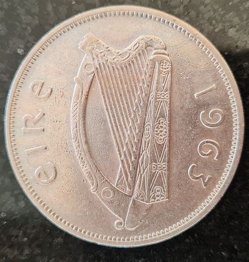 Ireland 1963 1/2 Half Crown Coin