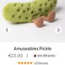 New JELLYCAT Amuseables Pickle Image 2