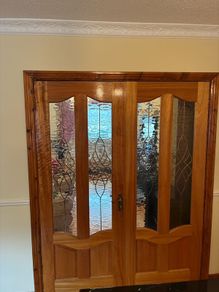 Interior glass and wooden doors