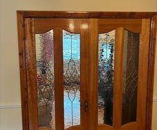 Interior glass and wooden doors