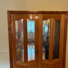 Interior glass and wooden doors