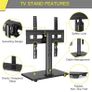 Universal Swivel TV Stand,Table Top TV Stand for Most 32''-60'' LCD LED OLED TVs, Height Adjustable TV Base Stand, Holds up to 88 pounds, Max VESA 400x400mm (FREE POSTAGE) Image 5