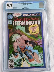 Deathstroke The Terminator Issue 15 CBCS / CGC 9.2 Certified Graded Comic Framed  DC Marvel